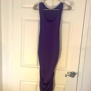 Racer back Midi Dress in purple
